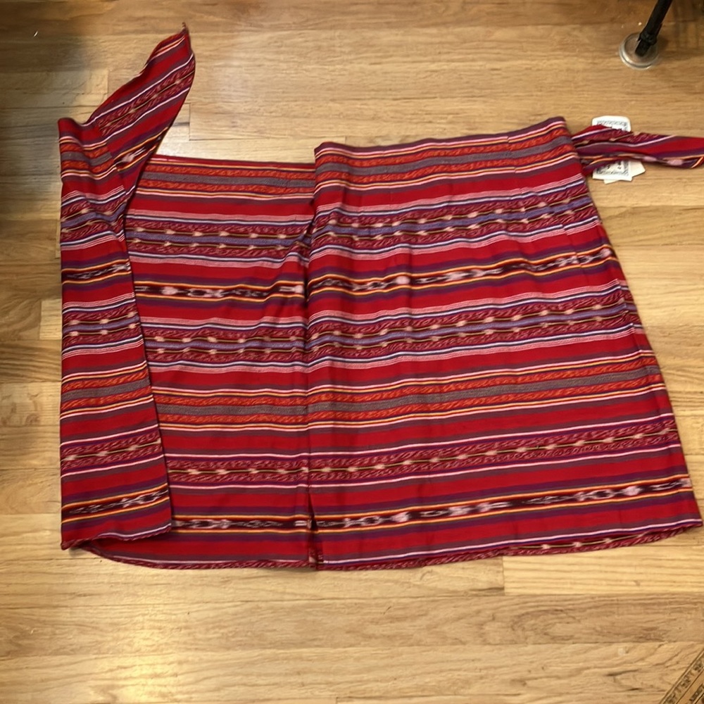 NWT An Original Rickie Design by Laundry southwestern look skirt with wrap/knot - Picture 5 of 9